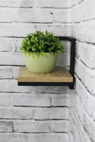 Kwietnik narożny wiszący na ścianę Półka narożna Loft 'Loft Corner Solo'