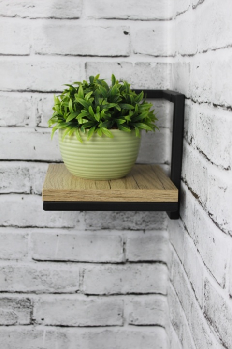 Kwietnik narożny wiszący na ścianę Półka narożna Loft 'Loft Corner Solo'