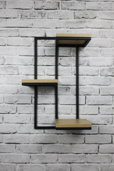 Kwietnik wiszący na ściane Półka Loft Potrójna