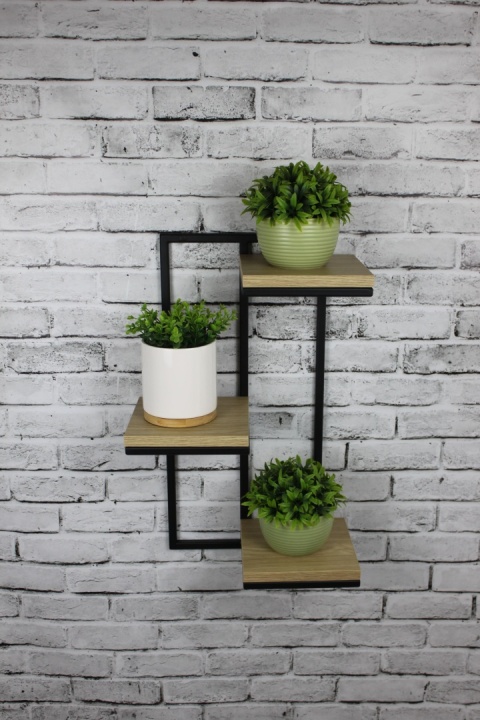 Kwietnik wiszący na ściane Półka Loft Potrójna