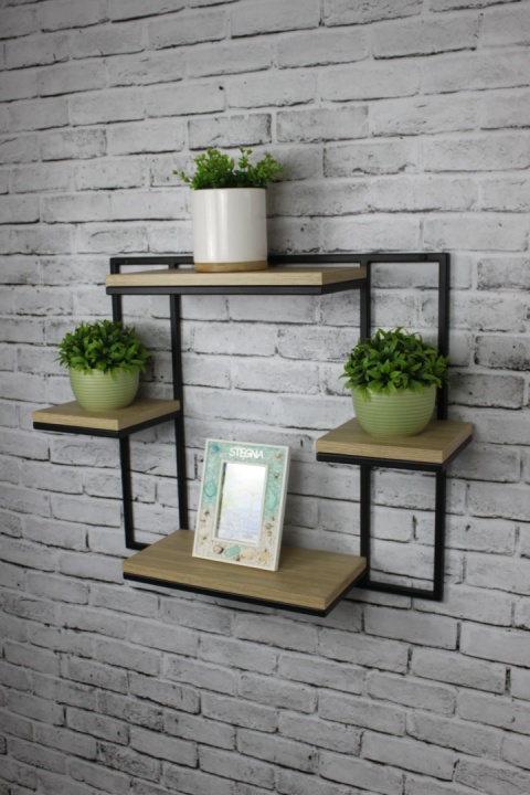 Półka loftowa na kwiaty i dekoracje