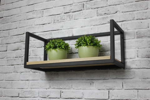 Półka Loftowa Ścienna „BlackFrame”